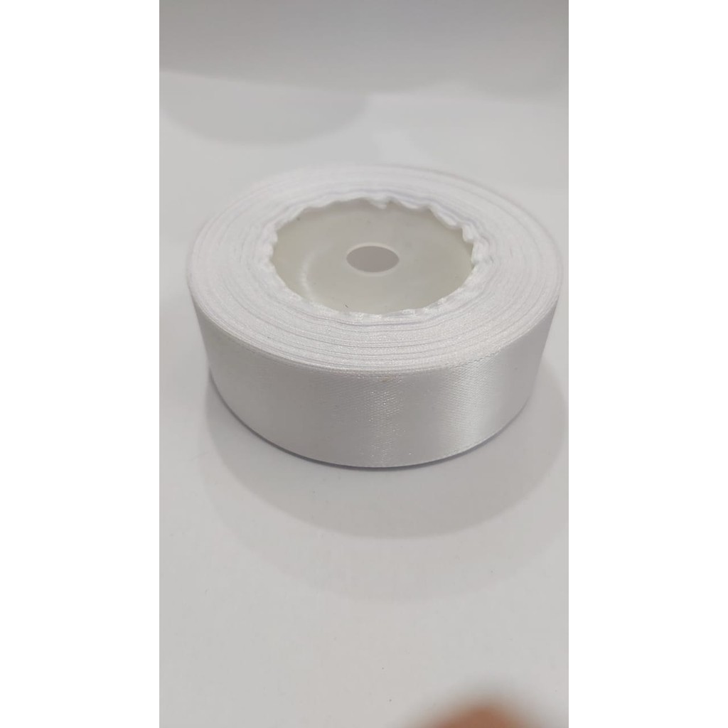 

Satin 2,5cm putih panjang 20 yard