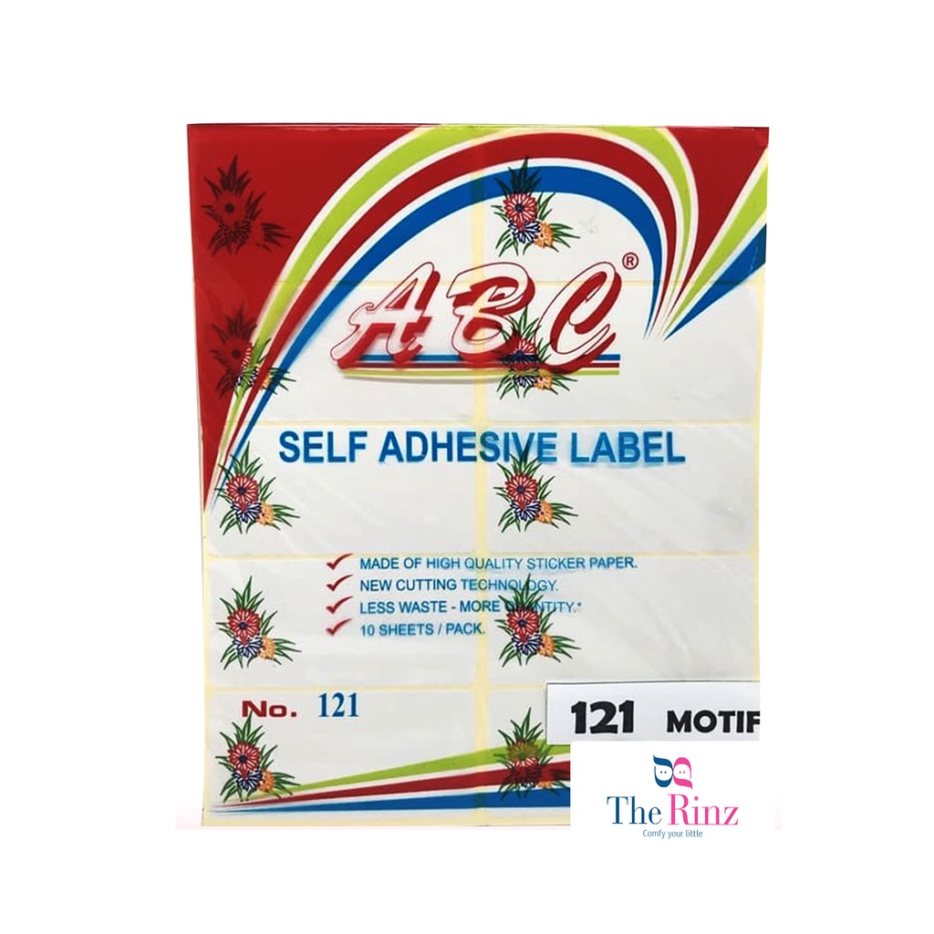 

Sticker Label No.121 ABC MOTIF