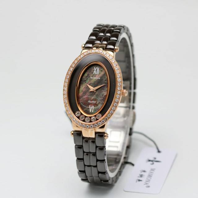 JAM TANGAN WANITA MAMONA TALI KERAMIK ORIGINAL