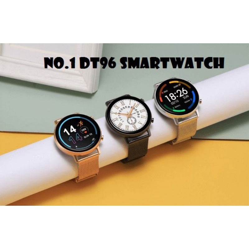 (Bonus strap ) DT96 Smart Watch Full Touch Screen IP67 Smartwatch Heart Rate Fitness Bracelet Watch