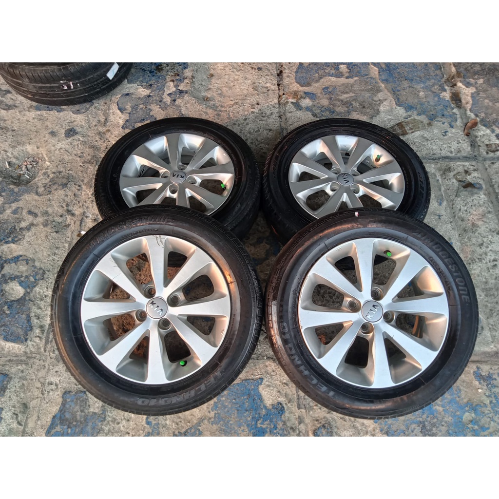 velg seken bekas murah kia rio ring 15x5 pcd 4x100 seken bekas ban bonus