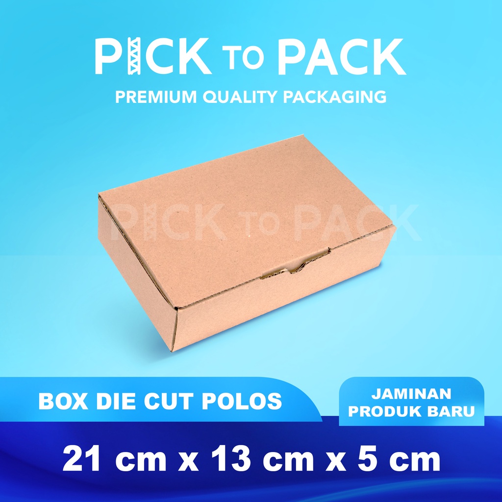 

Kardus Box Karton Die Cut 21X13X5 Polos - Baru - Murah