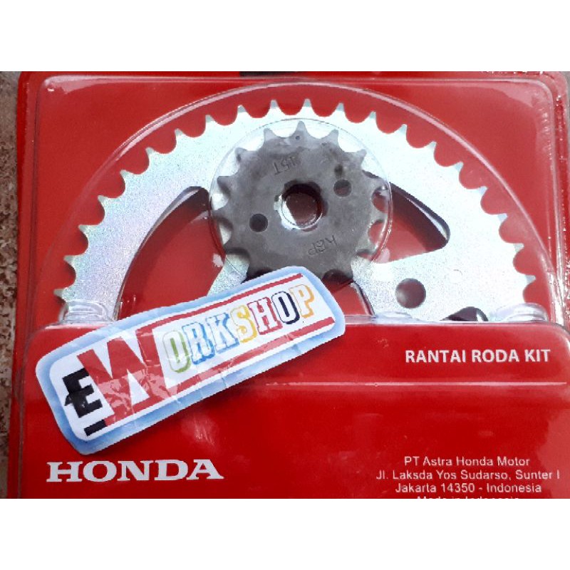 Gir Gear Set Paket - Supra Gtr 150 Asli Honda 06401K56N11