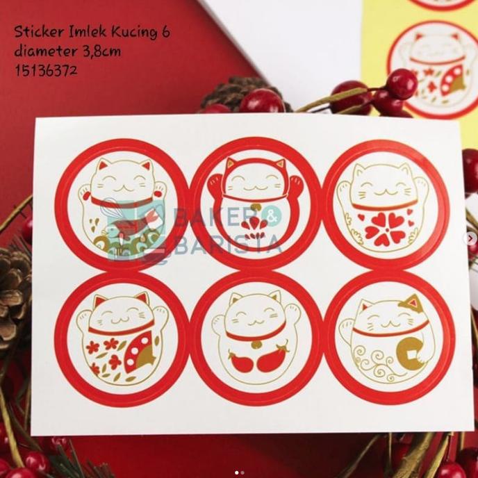 

Sticker Imlek Kucing 6 Sticker Hiasan Box Stiker CNY Decoration Hamper bakernbar99 Ayo Beli