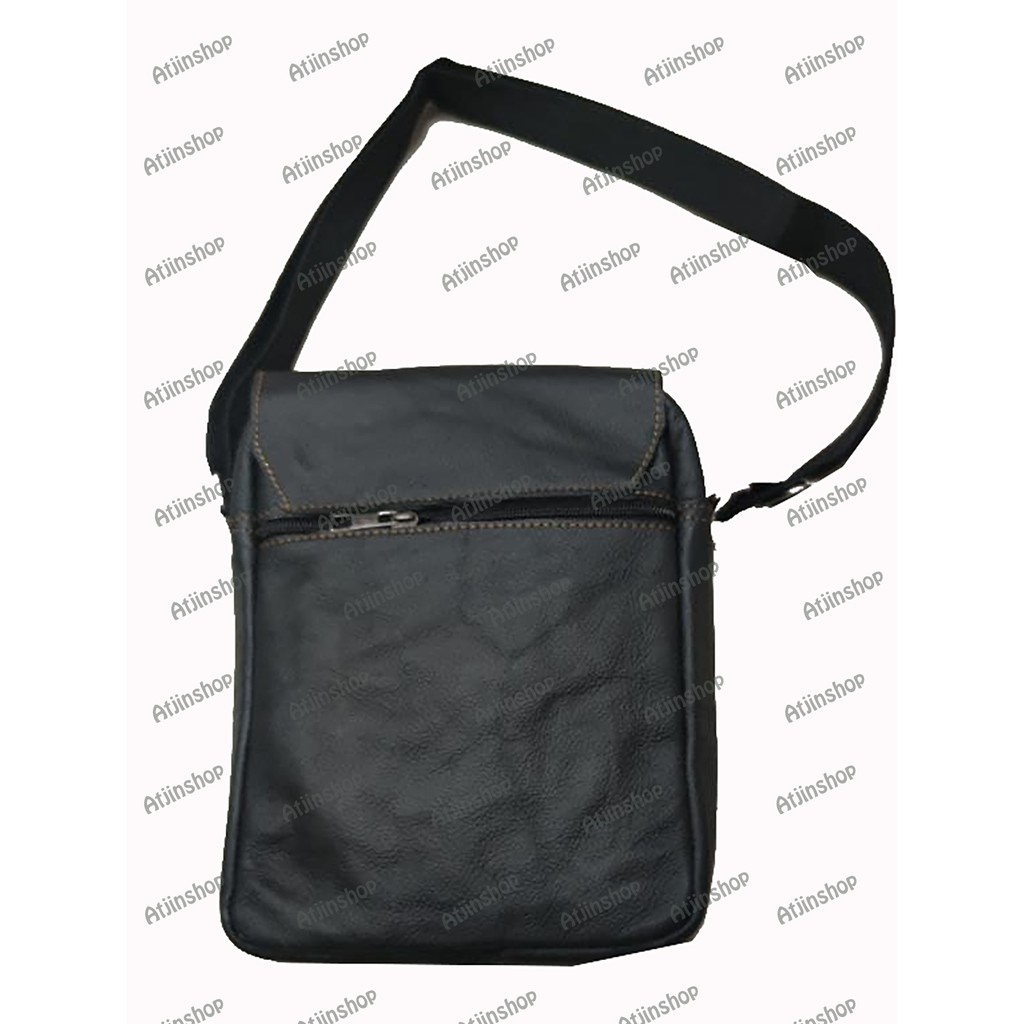 Tas Selempang Kulit Premium Asli Messenger Bag Large