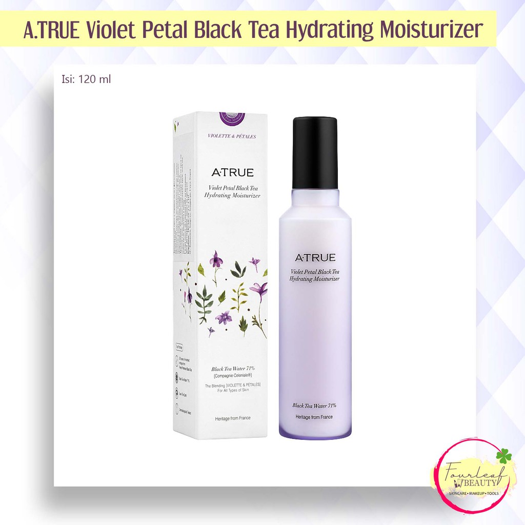 A.TRUE Atrue Violet Petal Black Tea Hydrating Moisturizer - 120 ml