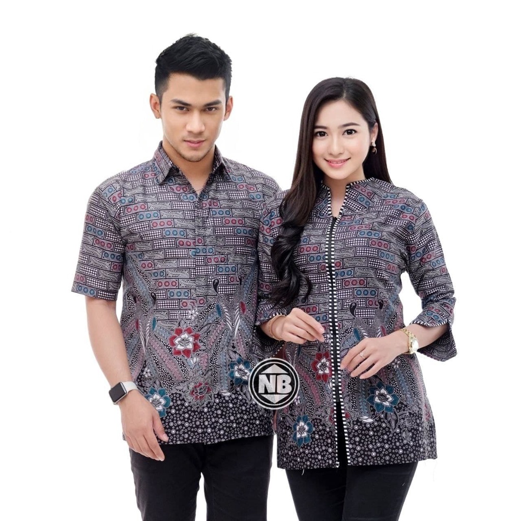 [11.11] COUPLE BATIK NEW HEM BLUS BLOUSE TRENDING INTERNATIONAL COUPLE SERAGAM TERLARIS [BATIK PITTO]