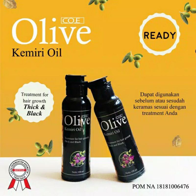 Olive oil Minyak Kemiri Penumbuh Rambut