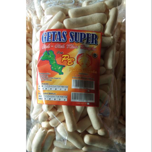 

kerupuk Getas merek PB