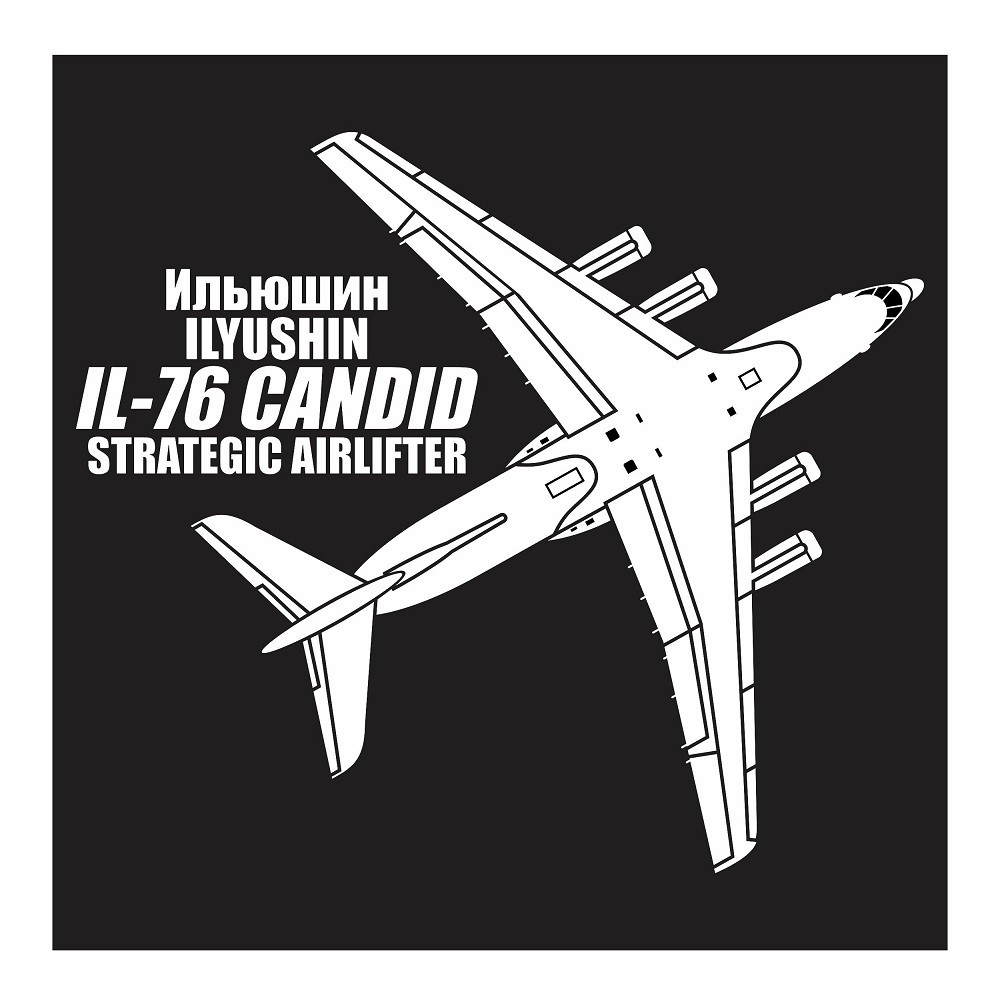 

Ilyushin Il-76 Candid Strategic Airlifter Aircraft, Cutting Sticker