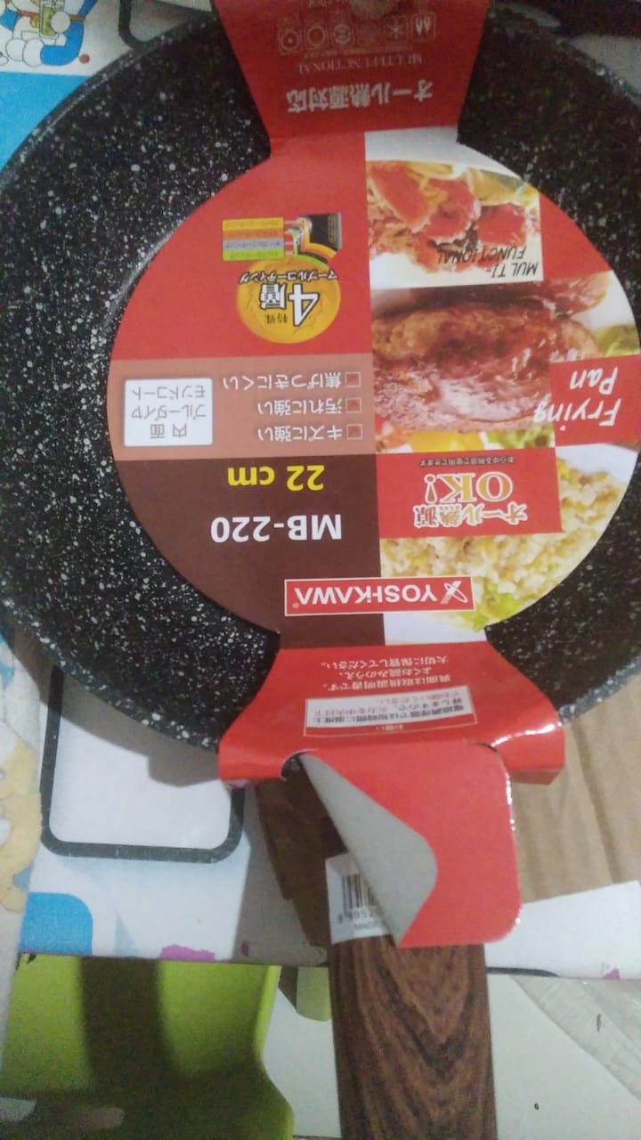 Rapa Wajan Fry Pan Teflon Anti Lengket Marble Ceramic 22/24/26/28cm Mb