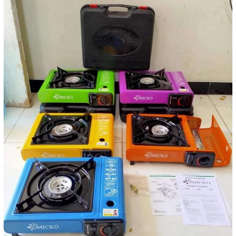 Omicko Kompor Portable 2in1 Gas Kaleng &amp; Tabung LPG