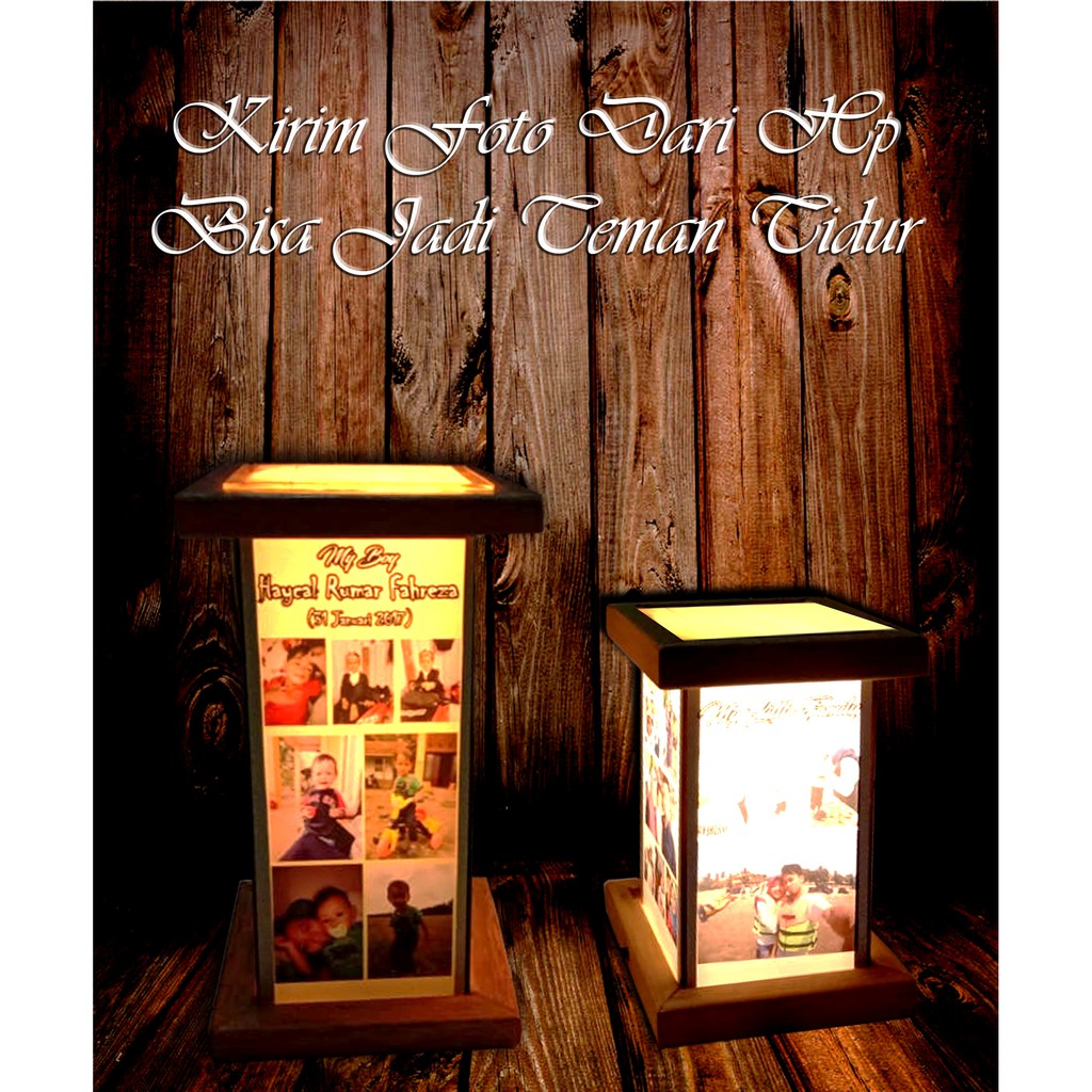 LAMPU HIAS TIDUR (FOTO CUSTOM) KOLASE