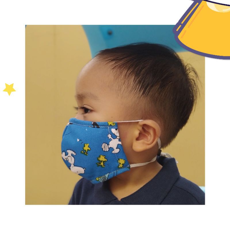 MASKER ANAK PREMIUM 6 LAPIS MOTIF DORAEMON