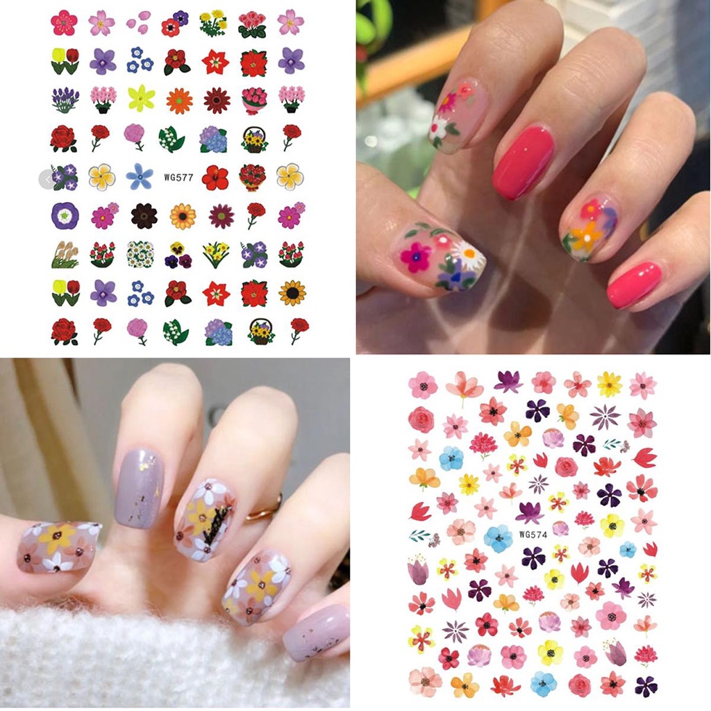 AUGUSTINA Agustina Dekorasi Nail Art DIY Tahan Air Halus Manicure Decals