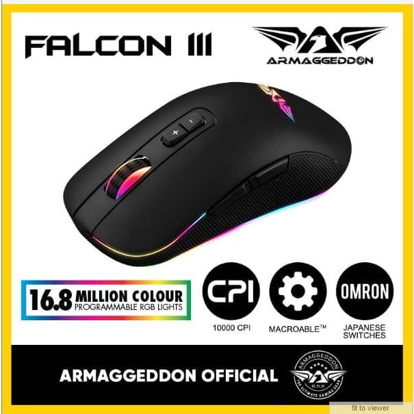 Armaggeddon Falcon III RGB -10000CPI Latest IR LED Sensor