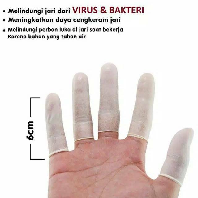 Sarung Jari Karet / Finger Coats Off Eyelash Extension Tools (Satuan)
