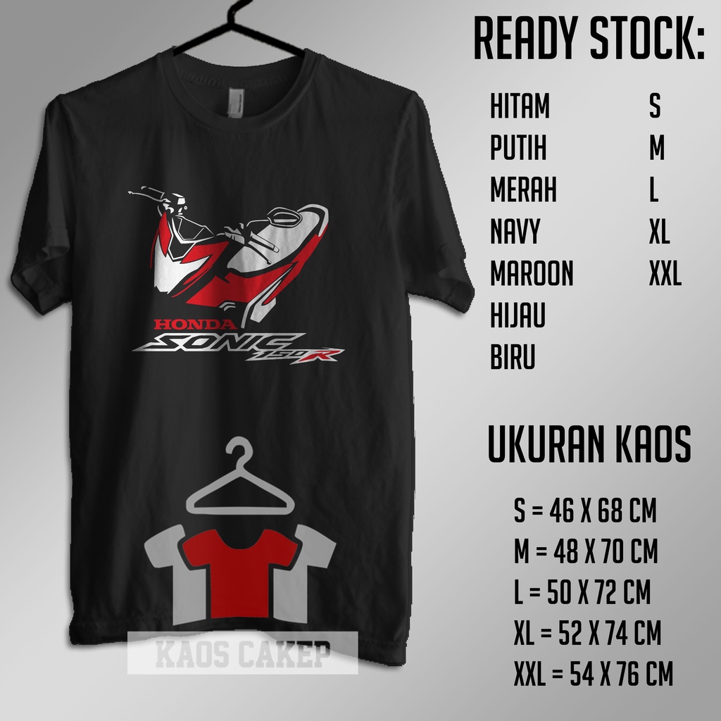 Kaos Motor Honda Sonic 150 R Baju Otomotif
