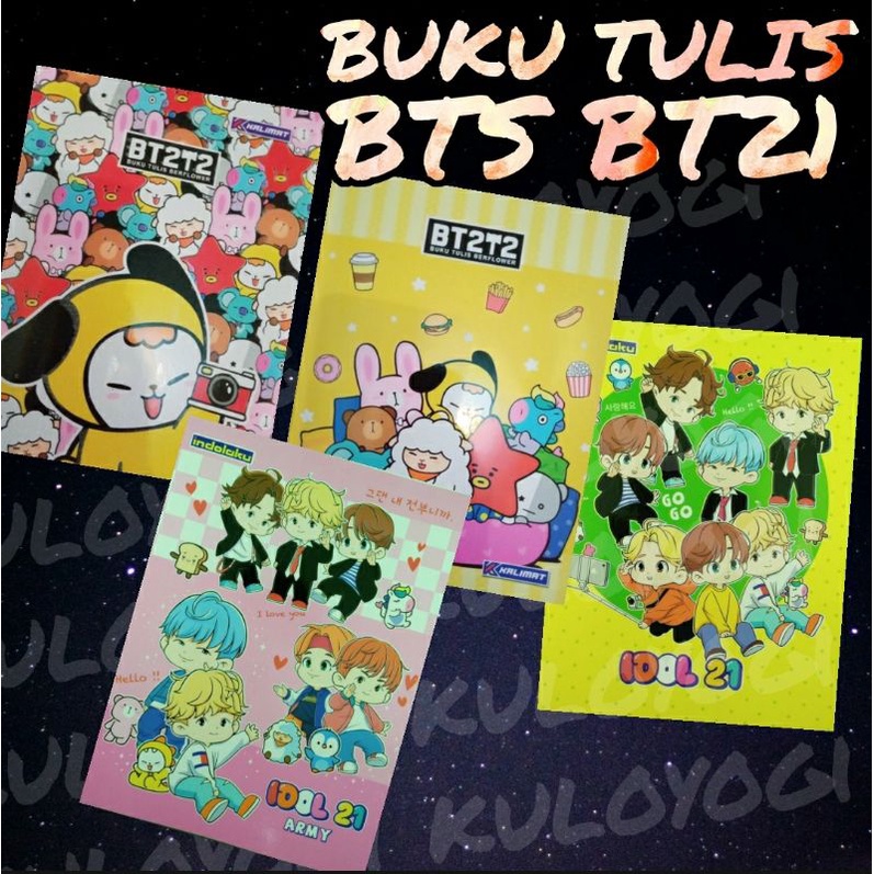 

Buku Tulis BTS BT21 isi 38 Lembar