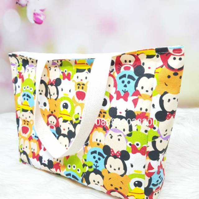 

Souvenir ultah tas canvas custom