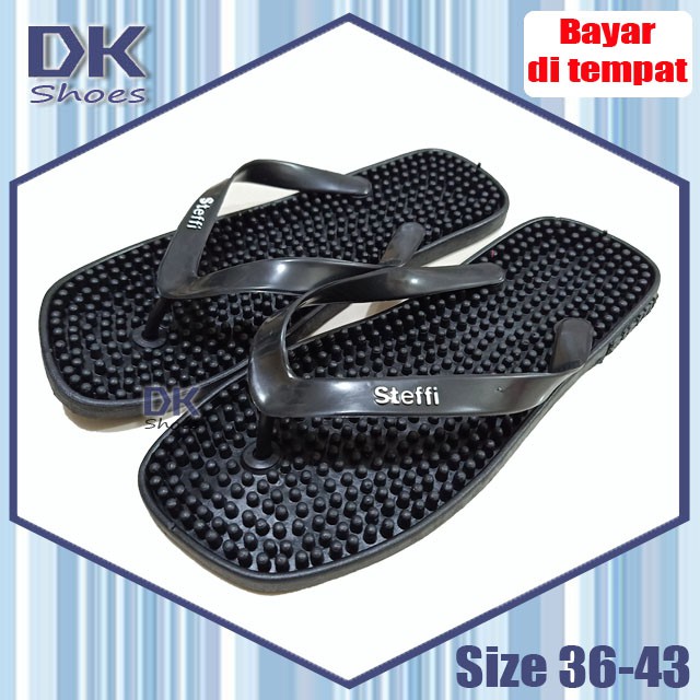 Steffi Sandal Kesehatan 36-43 / Sandal Rematik / Sandal Rumah / Sandal Wudhu / Sandal Karet Santai