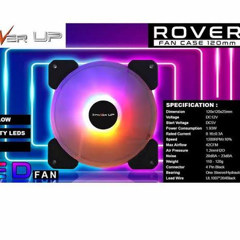 ➾ Fan Casing Power Up Rover RGB 12CM Molex ➥