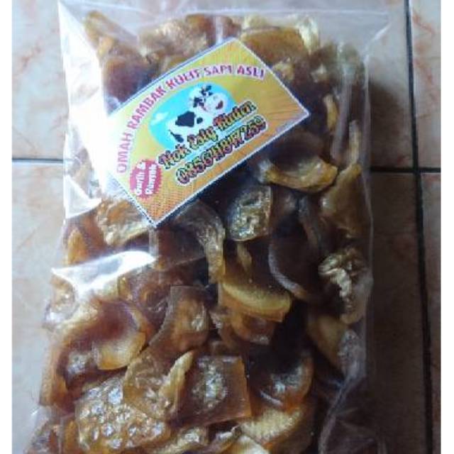 

Mentah krecek Rambak kulit sapi asli 1000gram (panjang)