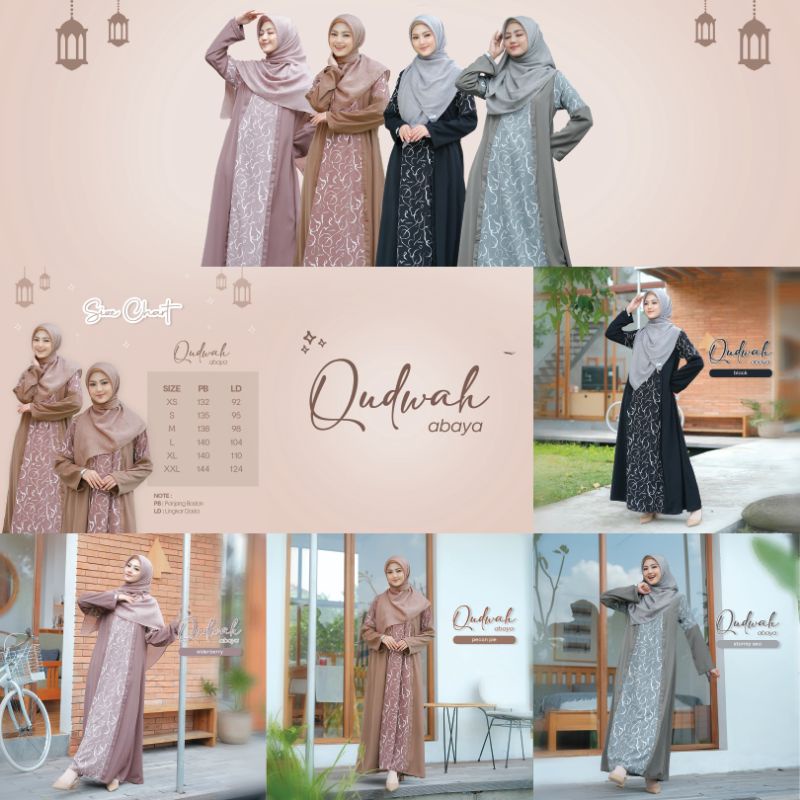 READY QUDWAH DRESS & QUDWAH ABAYA BY SILMEE