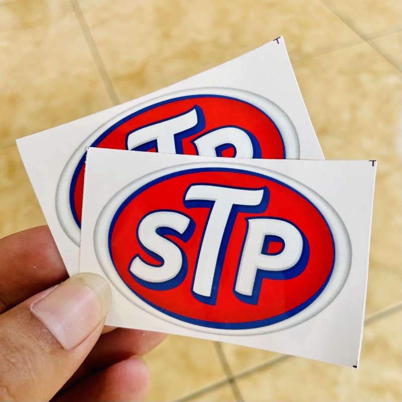 Stiker STP Sponsor Motor Vynil Anti Air - soundbalapblitar