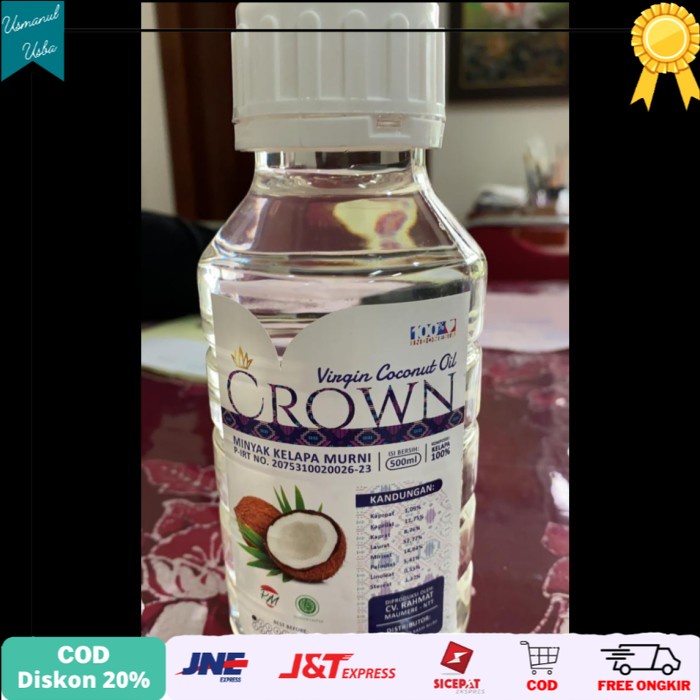 

◾COD◾ CROWN VIRGIN COCONUT OIL (VCO) Maumere - Yayasan Cinta Kasih Allah MGL