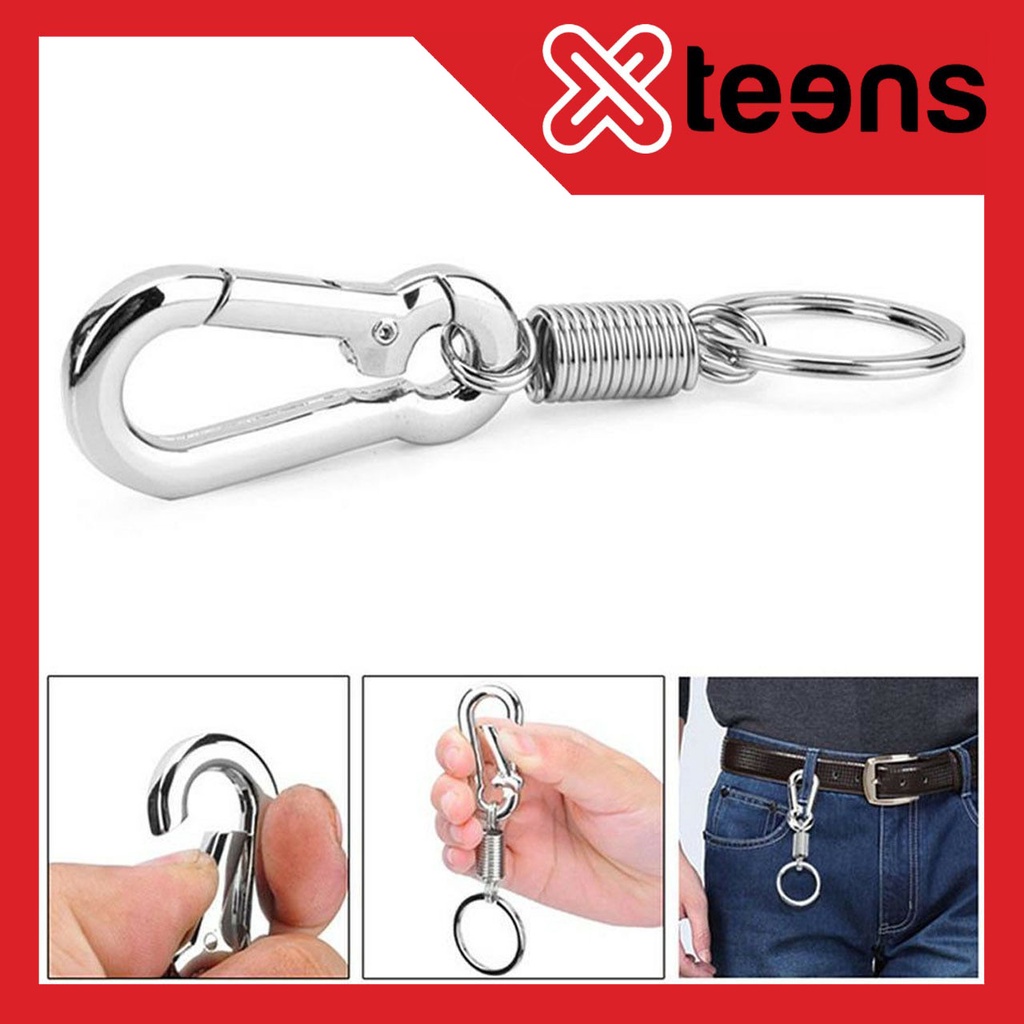 Gantungan Kunci Mobil Motor Rumah Belt Clip Stainless Steel Carabiner Keychain Waist Belt Clip Per Stainless Steel Ourpgone