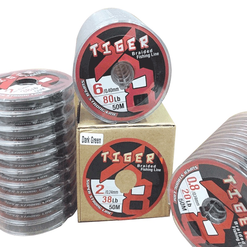 Senar Pancing PE Tiger X8 50M Termurah