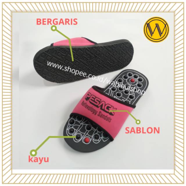 Sandal Kesehatan Terapi  Rematik Pesack Kesehatan Refleksi Size 38 - 42-4