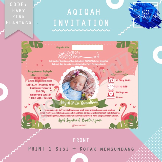 87 Contoh Undangan Aqiqah Singkat Gratis Terbaik