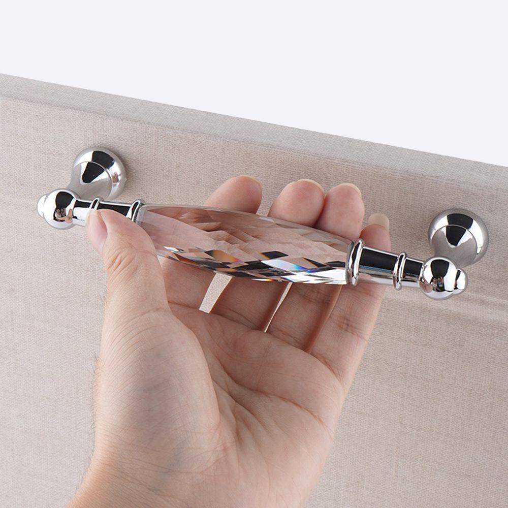 Suyo Crystal Handle Dapur Zinc Alloy Dresser Furniture Hardware Pegangan Lemari