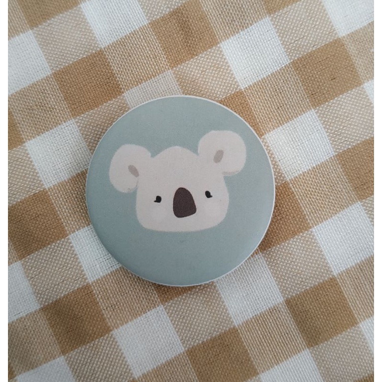 PIN TAS / PIN TOTEBAG / PIN BROS / PIN BROS TAS / PIN BUTTON / PENITI BROS / PIN BROS LUCU / BT21 / PIN ESTETIK /AKSESORIS TAS-Koala