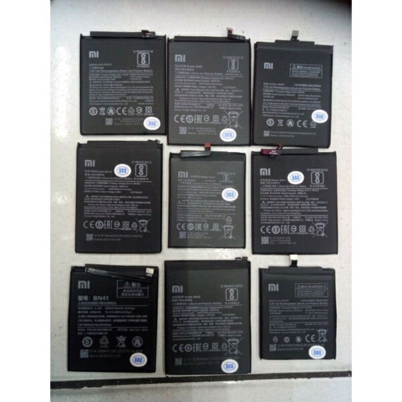 BATERAI REDMI 5A BN 34,BN4A REDMI 7,BN46 R NOTE 6/NOTE 8,BN45 R note 5,BN41 R NOTE 4,BN43 R NOTE 4X,