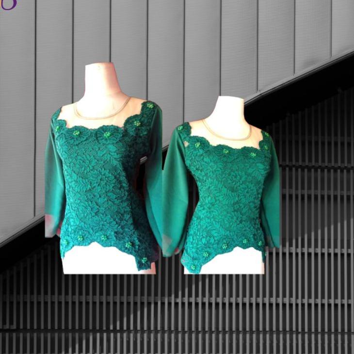 Harga Spesial.. Kebaya Modern Bunga Tempel Full Payet