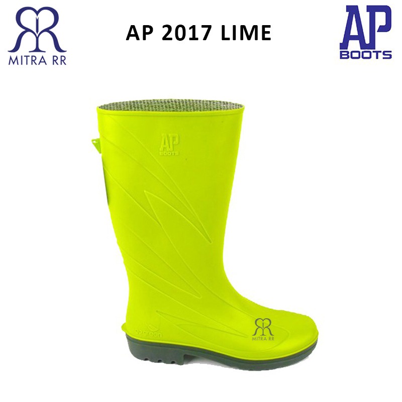AP Boots 2017 Lime Sepatu Boot Kerja Karet Tinggi Panjang aman boots Pertanian- Sepatu Pertanian