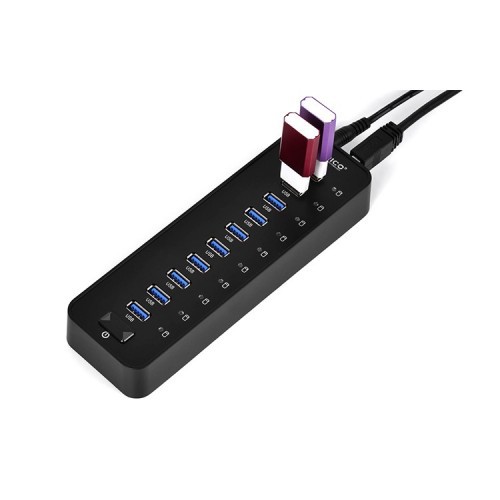 ORICO P10-U3 Hi-Speed 10 Ports USB3.0 HUB with power adapter