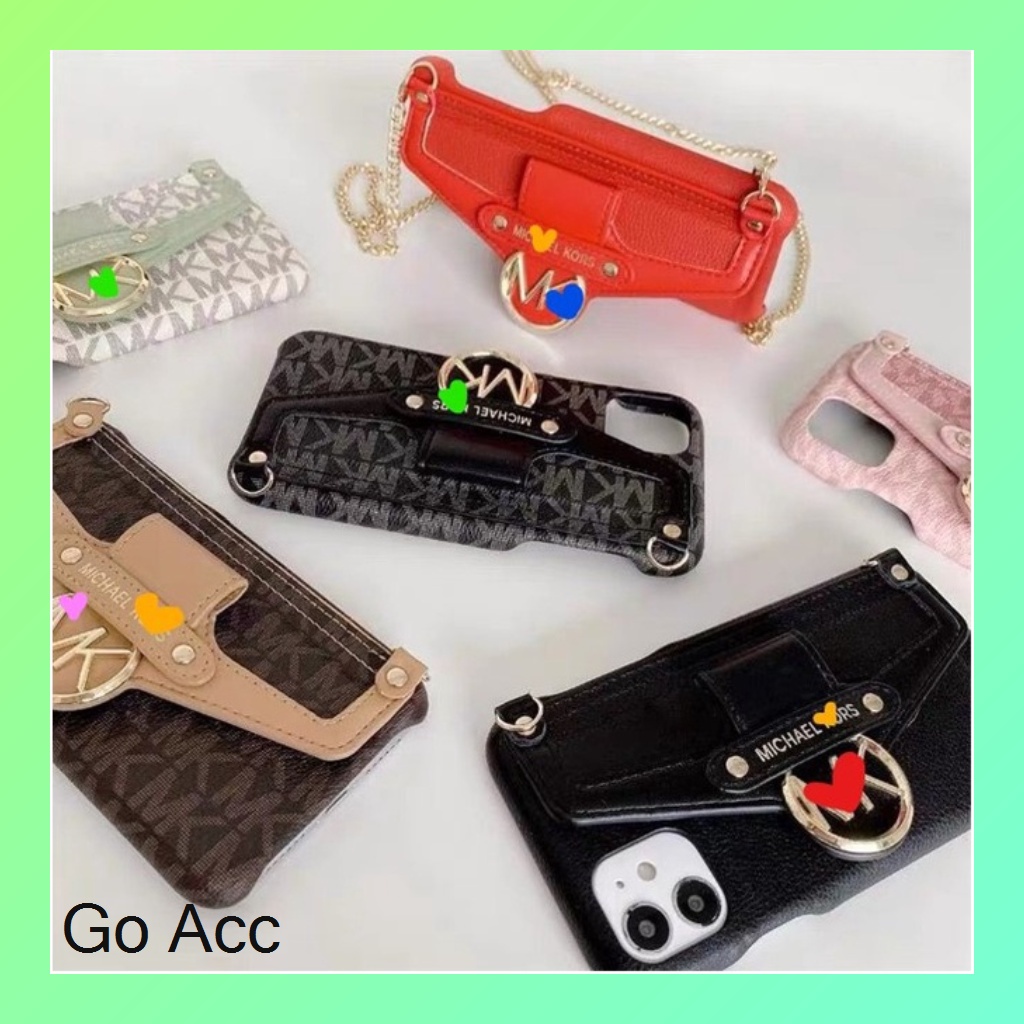 Casing Kulit Fashion Wanita Wallet Pouch Card Holder Apple Iphone X/Xs Xr Xs Max 11 11 Pro 11 Pro Max 12 12 Pro Max 13 13 Pro 13 Pro Max FH32