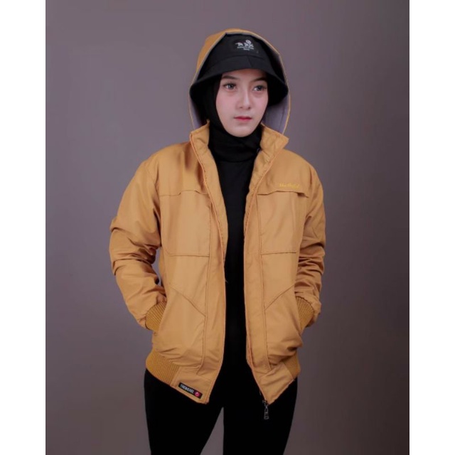 Jaket Wanita Taslan Waterproof Anti Air | OOTD Jaket Wanita/Cewek Hijab Non Hijab