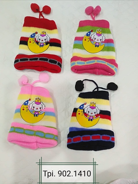 Topi kupluk bayi rajut unisex 0-6 bulan cewek cowok