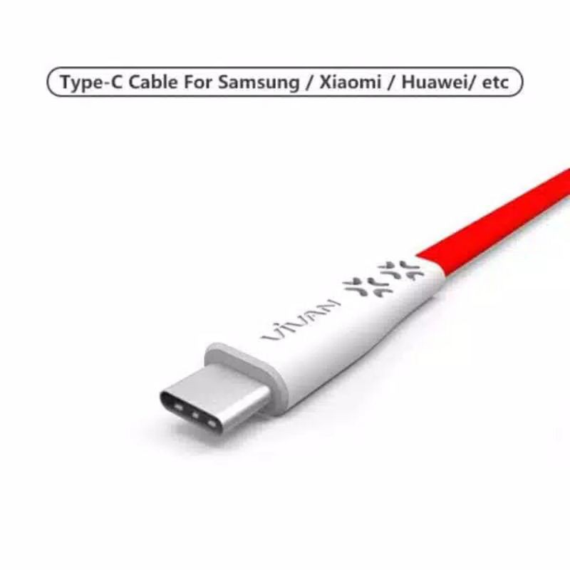 KABEL DATA VIVAN 2.4A FAST CHARGING COLOKAN TIPE C
