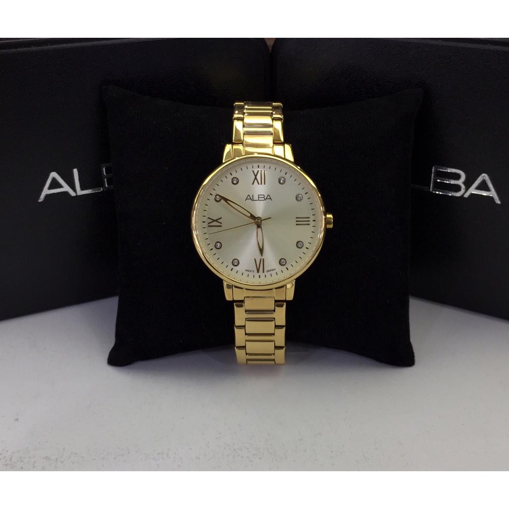 JAM TANGAN WANITA ALBA AH8660X1 GOLD ORIGINAL