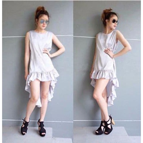 Women Fashion Mori Girl Chiffon Long Sleeve Dress Dinner Party Midi Dresses Ins