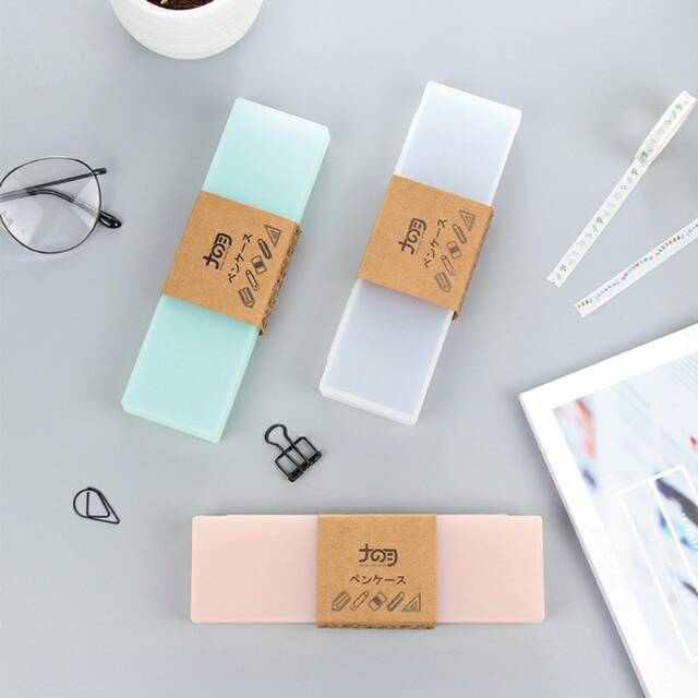 

Matte Color Plastic Pencil Case