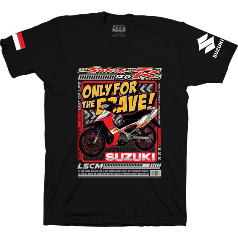 Kaos Motor Satria HIU/Kaos Suzuki 2tak/Kaos 2strock/Kaos Otomotif/Bisa COD/kaos motor yk