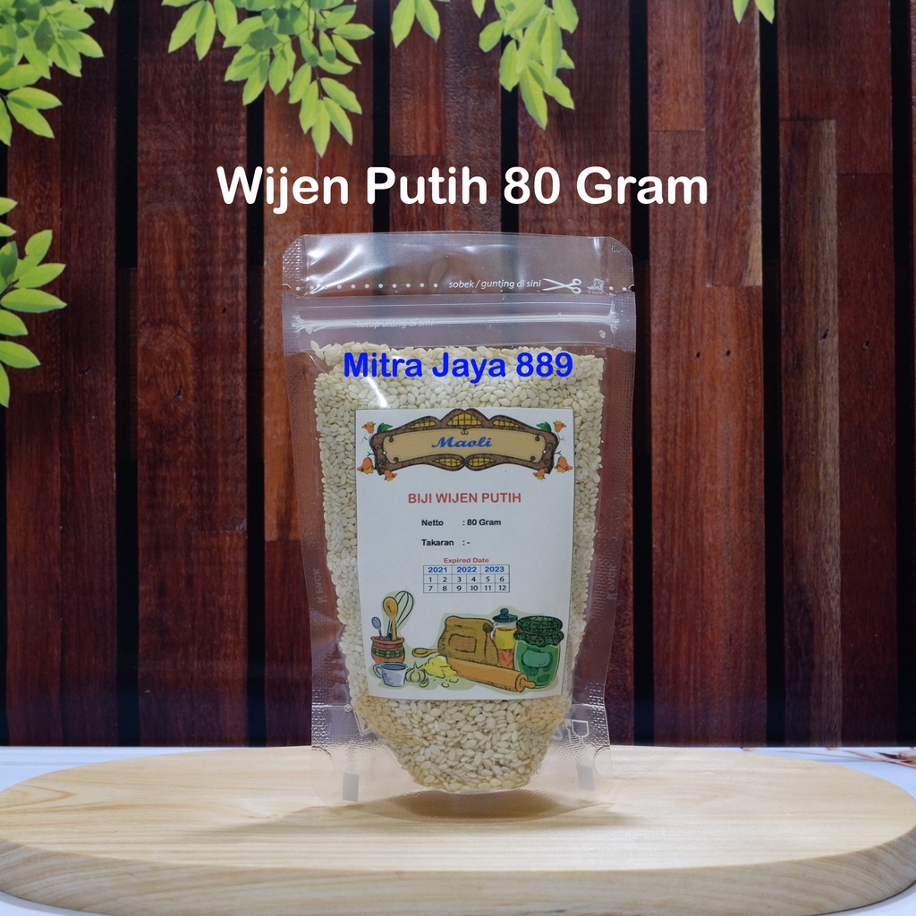 

Biji Wijen Putih / White Sesame Seed / White Sesame Seeds 80 gram / Wijen putih mentah