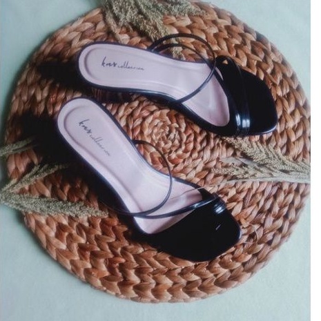 sandal hels - Brenda Sandal Wanita Hak Tahu Tinggi 5Cm